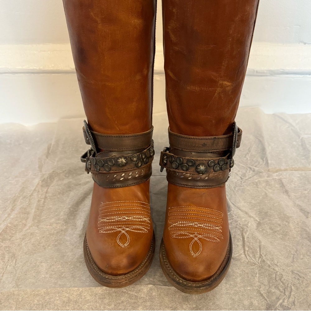 Freebird Rodondo Whiskey, handmade, Brown Leather Women's Boots, brand new